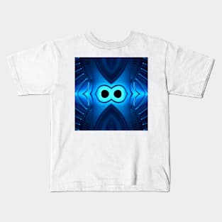 Stainless steel sinks in futuristic patterns gunmetal blue EIGHT Kids T-Shirt